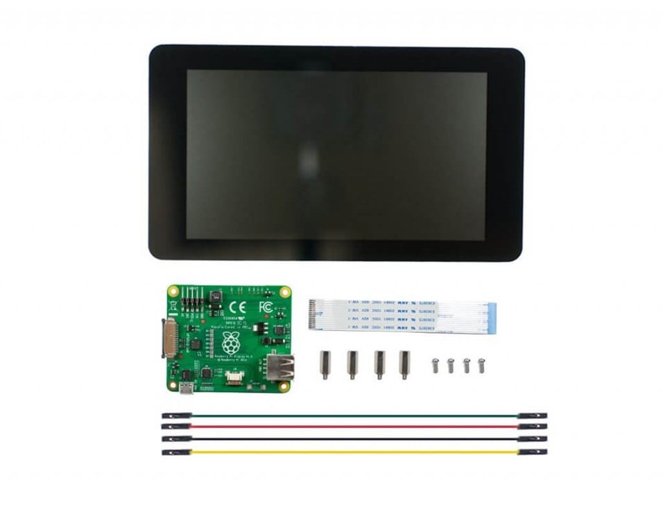 Raspberry Pi 3 7 İnç Orijinal Dokunmatik Ekran