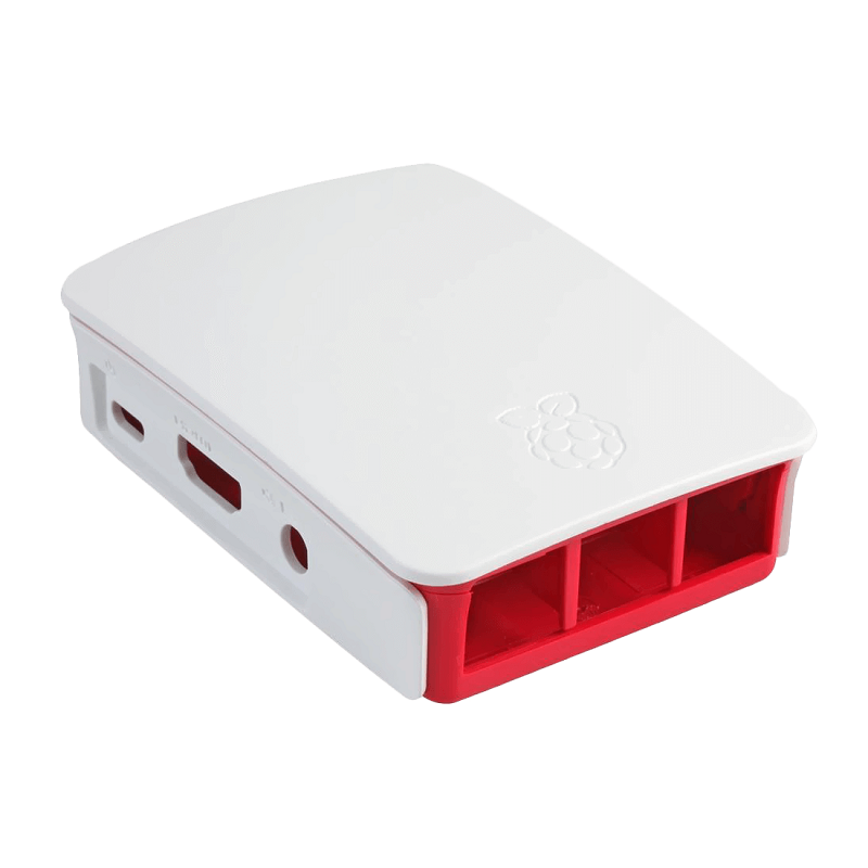 Raspberry Pi Orjinal Kutu (Kırmızı-Beyaz)