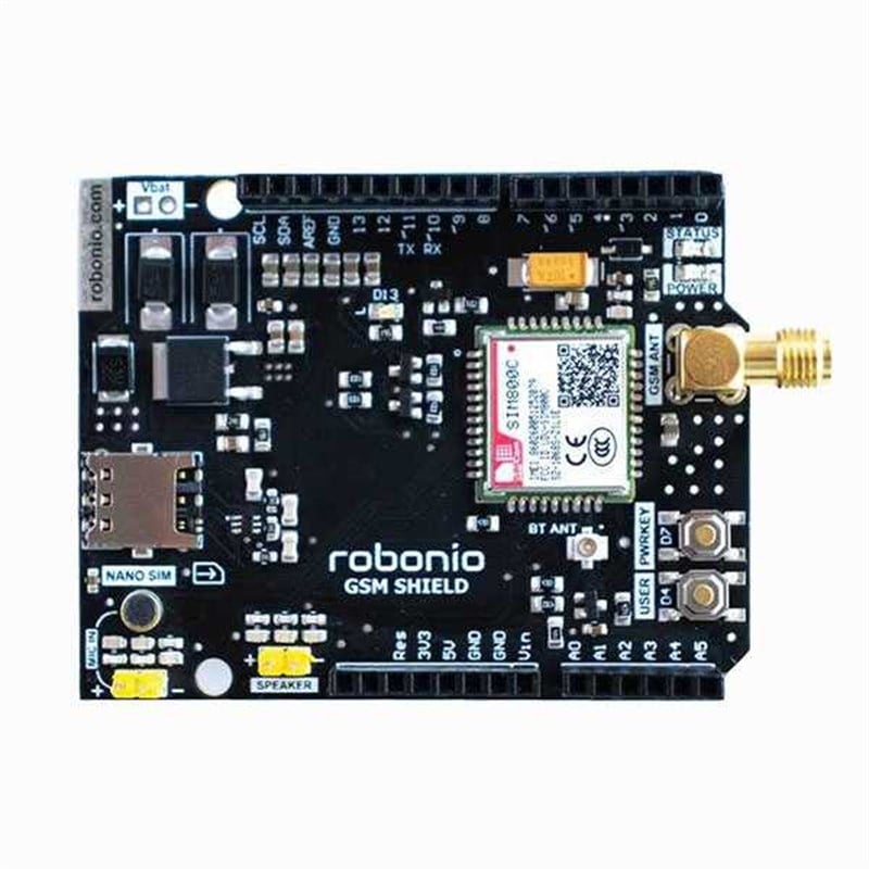 Robonio GSM Shield / Arduino GSM Shield (IMEI Kayıtlıdır)