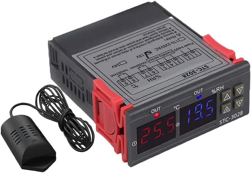 STC-3028 AC110-220V LCD Ekranlı Nem Sıcaklık Kontrol Modülü