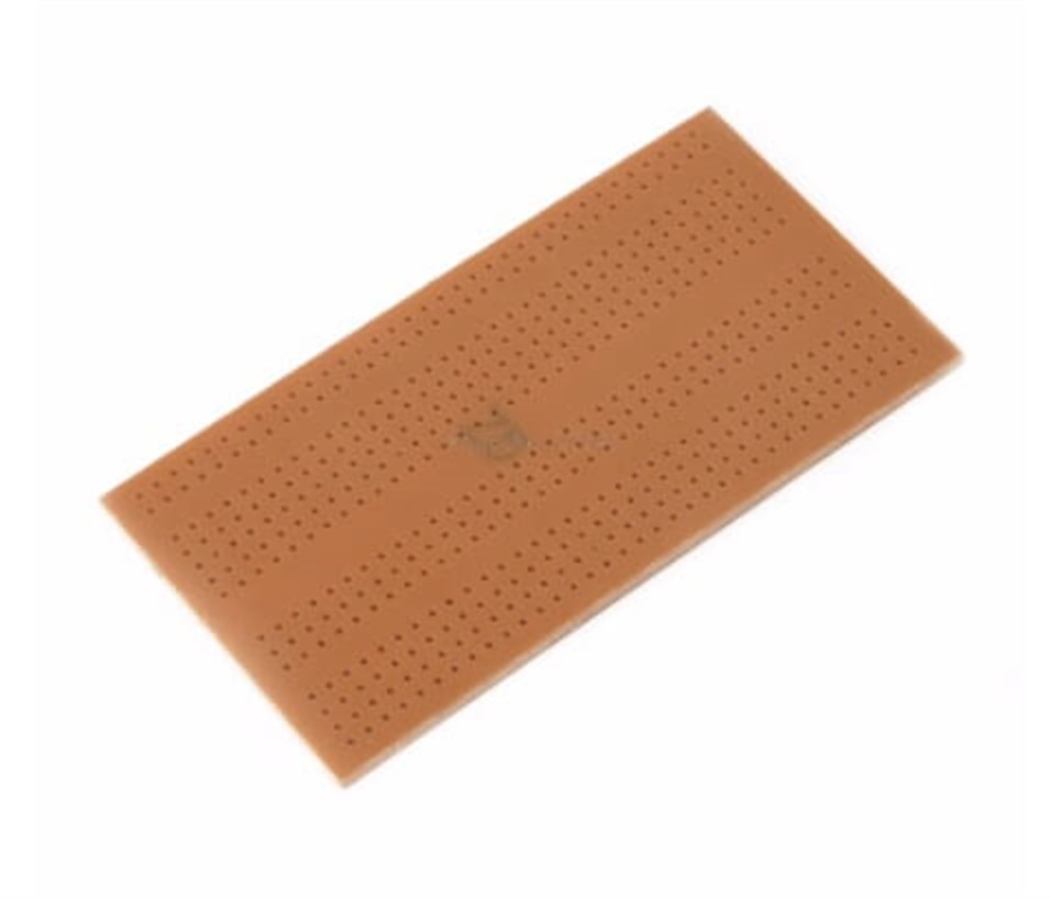 Tek Taraflı Delikli Üniversal plaket 5x9,5 cm