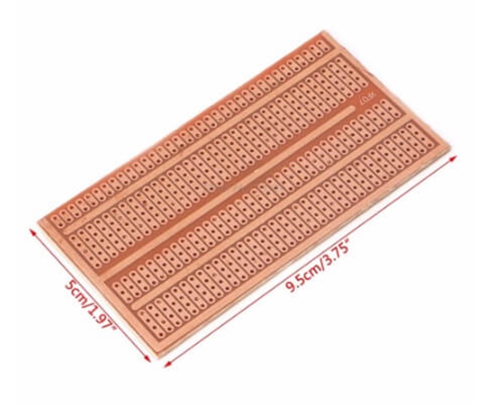 Tek Taraflı Delikli Üniversal plaket 5x9,5 cm