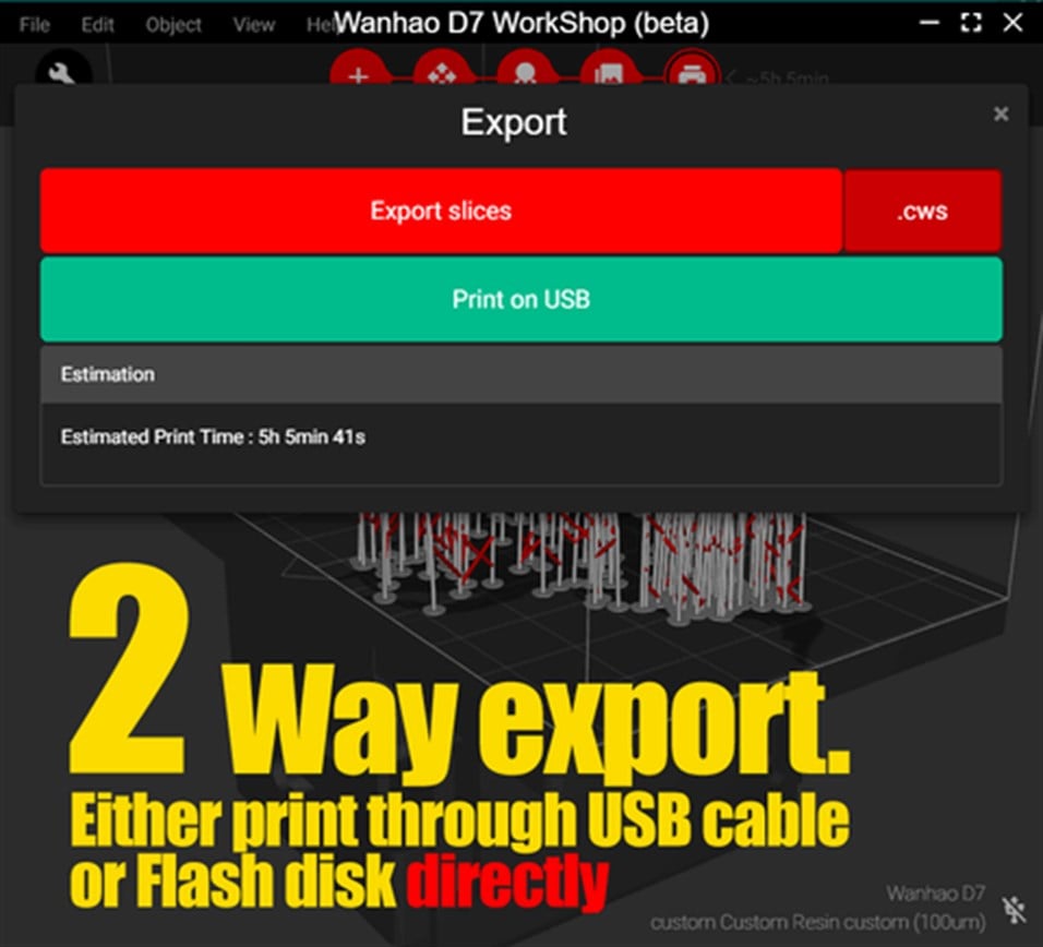 Wanhao D7 Workshop Software