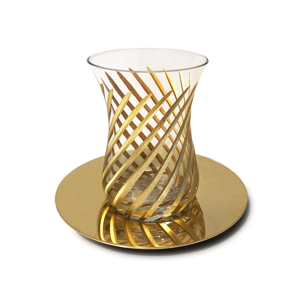 Çay Bardağı Seti Spiral Gold Set 