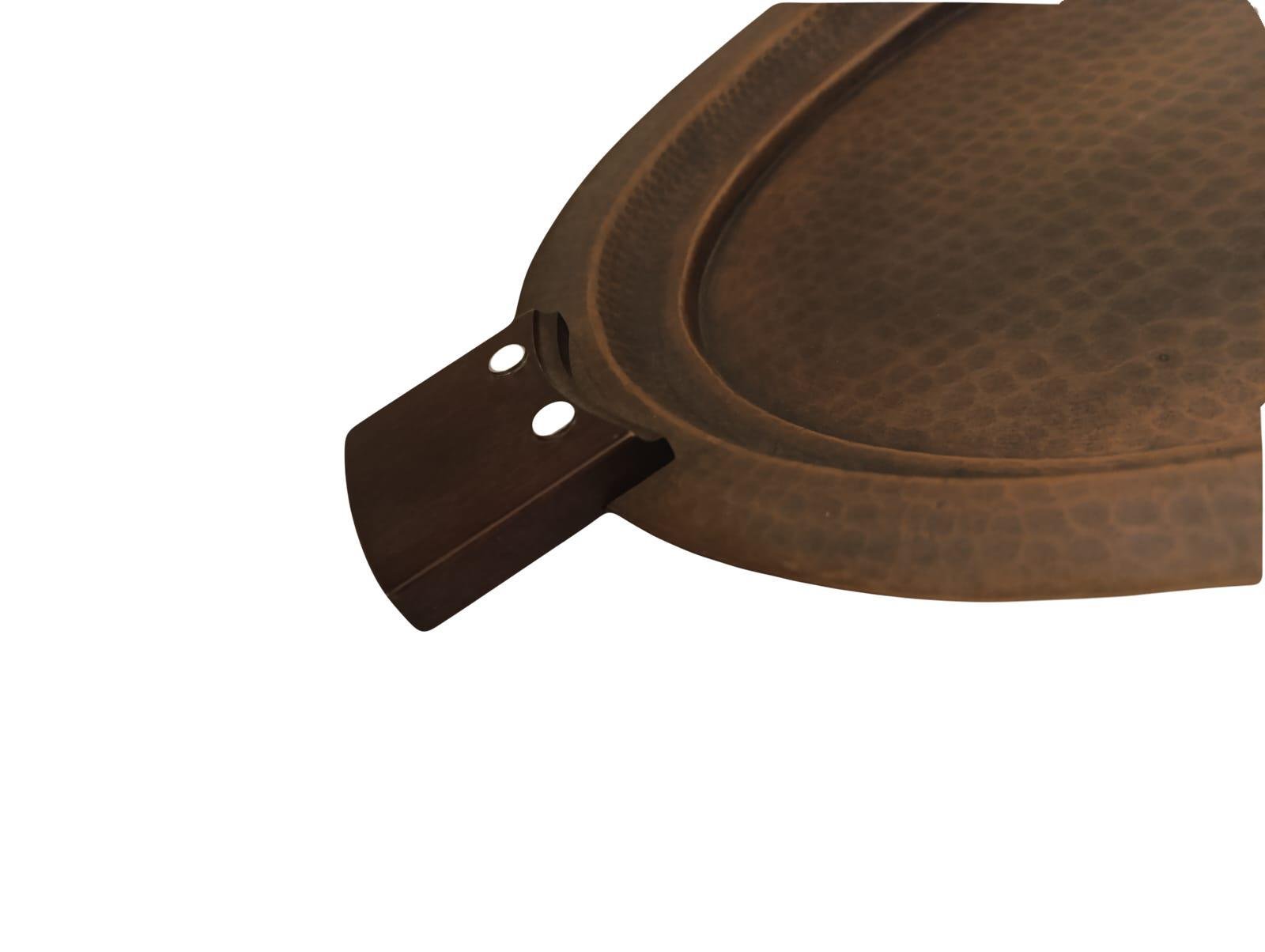 New ArrivalHIREFBakır Oval Ahşap Kulplu Tepsi