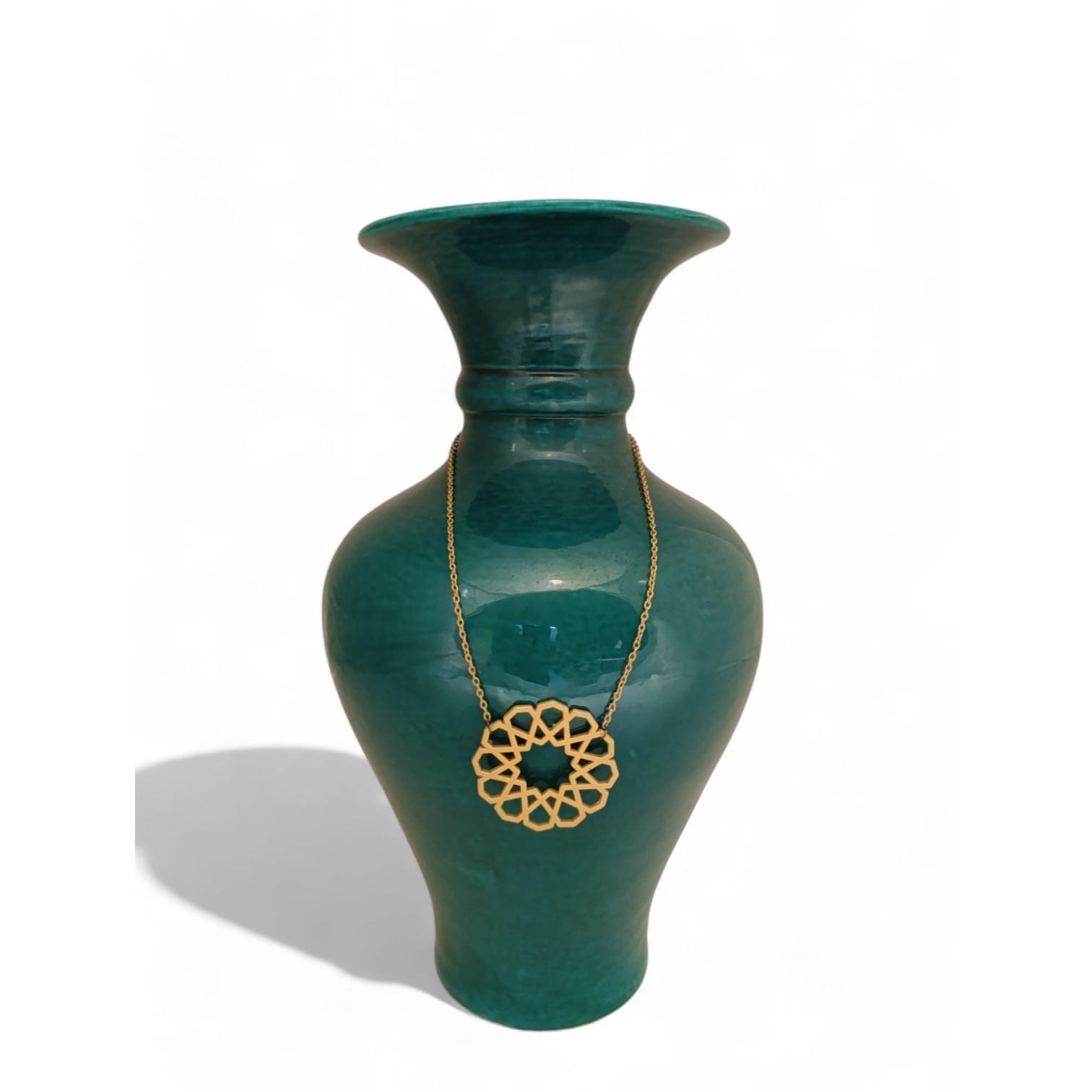 En YenilerHirefCini Vazo Elhamra Karanfil  Yeşil 822