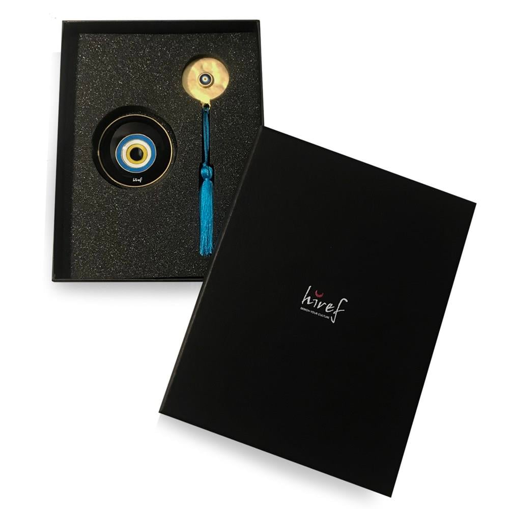 New ArrivalHIREFNazarboncuklu Kitap Ayracı ve Kağıtağırlığı Set06