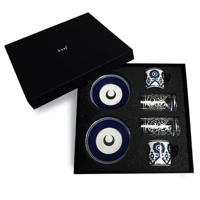 Kaftan Platin Kahve Set24-2