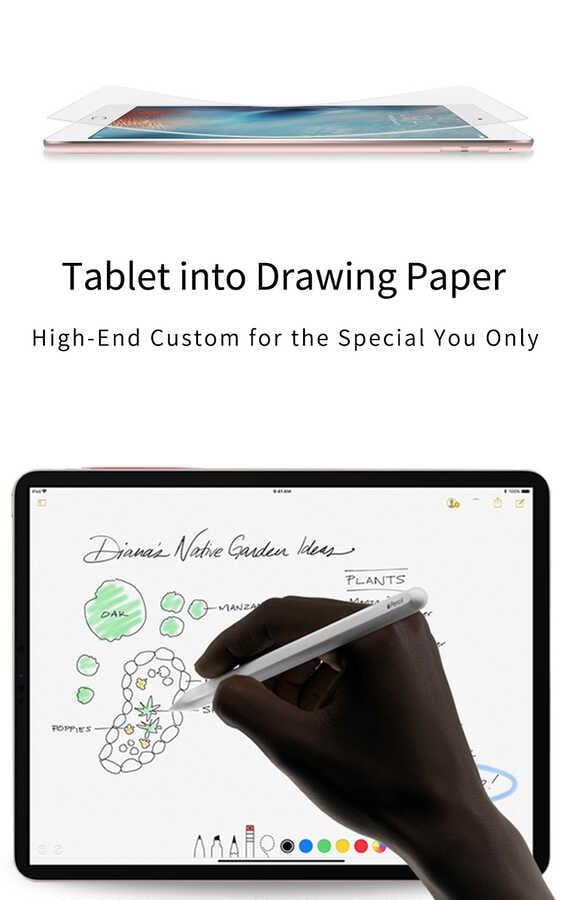 Apple iPad 10.2 2021 (9.Nesil) Kağıt Hisli ​Wiwu iPaper Like Tablet Ekran Koruyucu