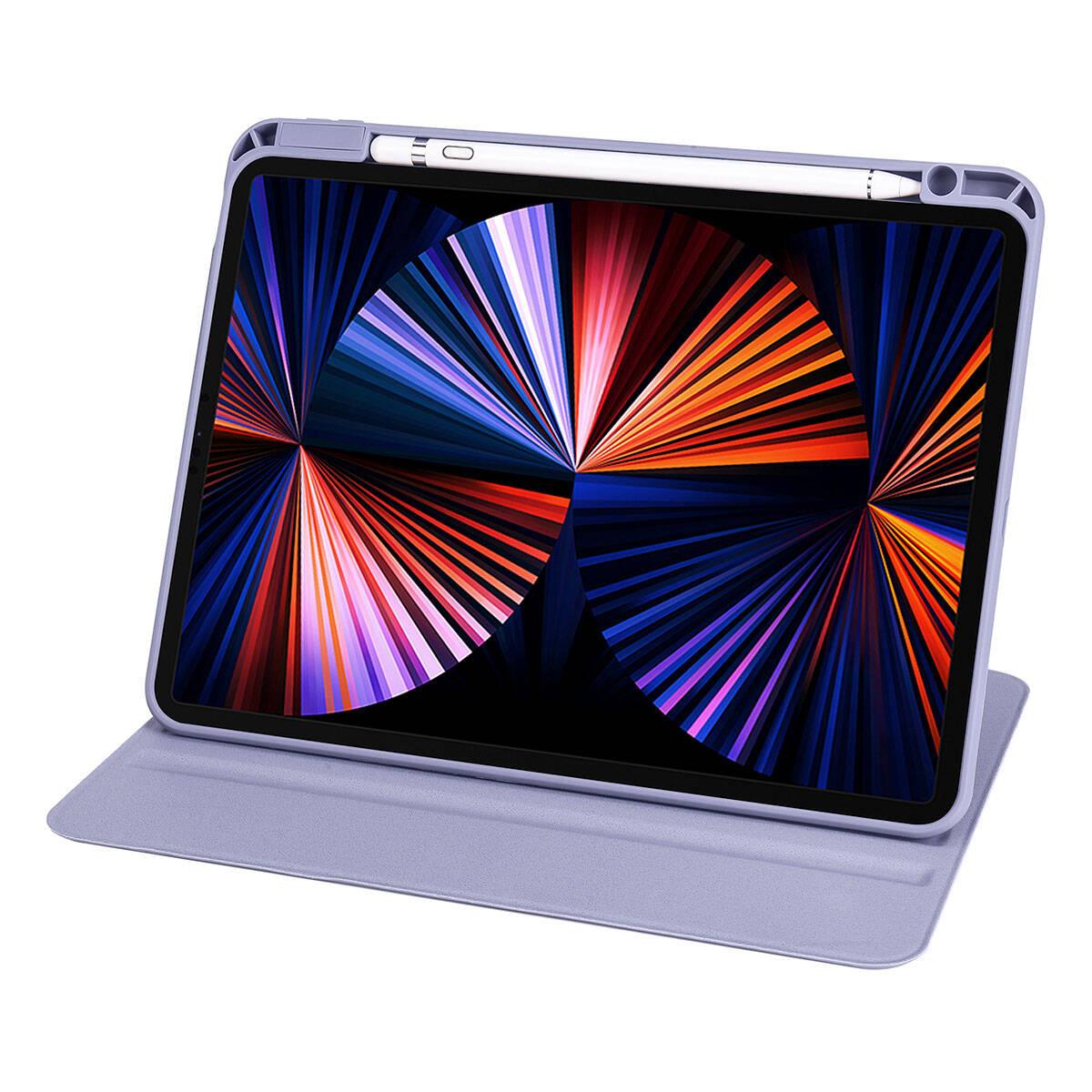 Apple iPad 10.9 2022 (10.Nesil) Kılıf Zore Termik Kalem Bölmeli Dönebilen Standlı Kılıf