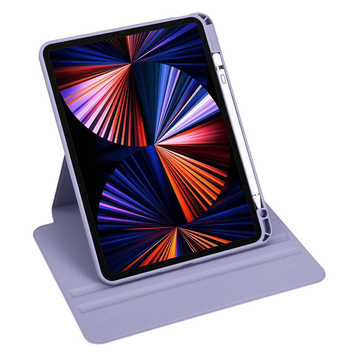 Apple iPad 10.9 2022 (10.Nesil) Kılıf Zore Termik Kalem Bölmeli Dönebilen Standlı Kılıf