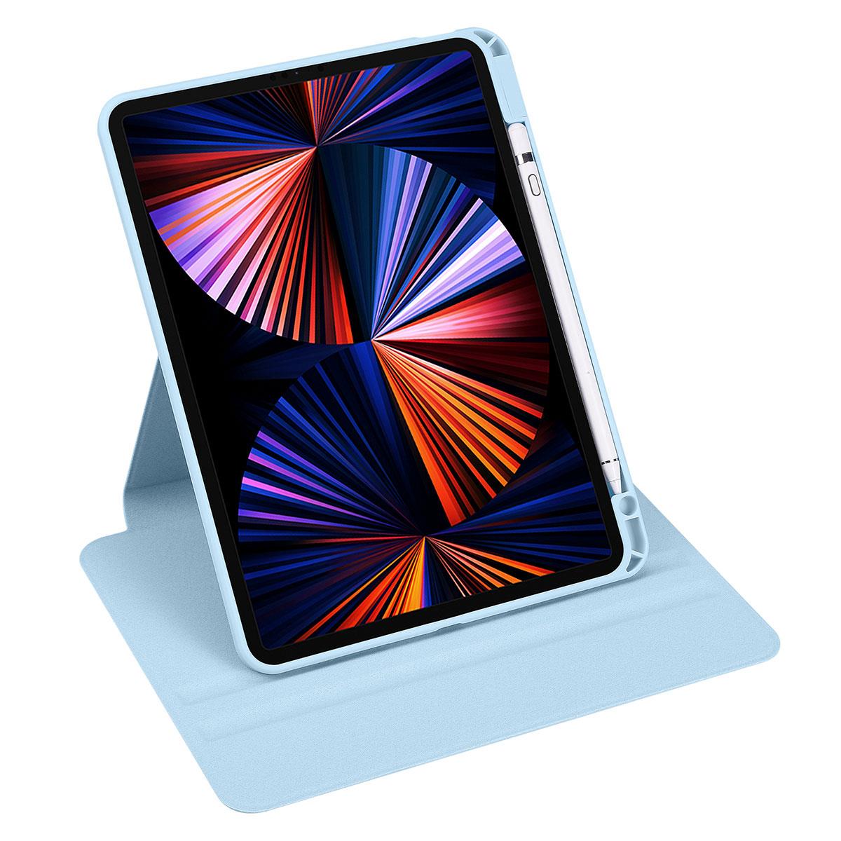 Apple iPad 10.9 2022 (10.Nesil) Kılıf Zore Termik Kalem Bölmeli Dönebilen Standlı Kılıf