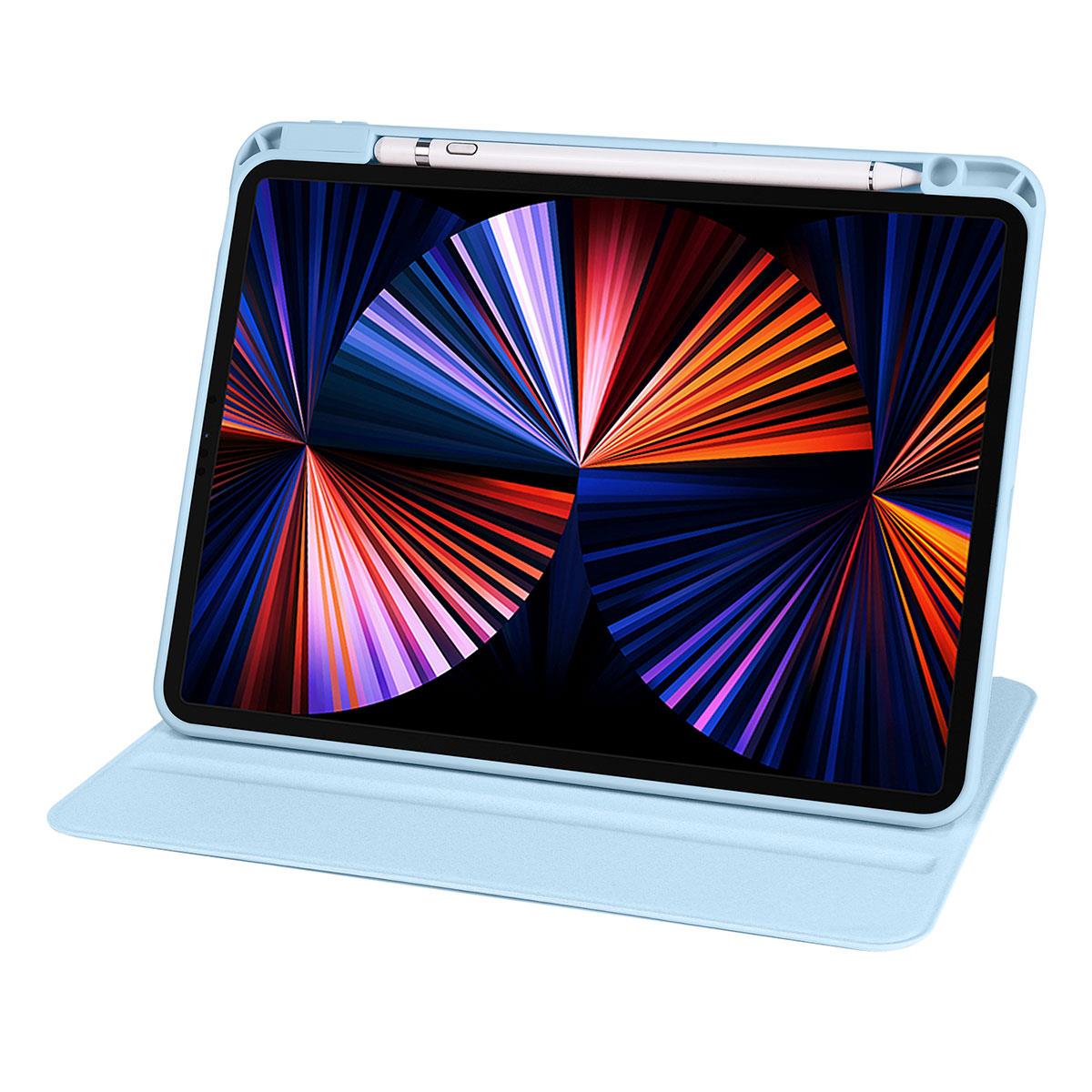 Apple iPad 10.9 2022 (10.Nesil) Kılıf Zore Termik Kalem Bölmeli Dönebilen Standlı Kılıf