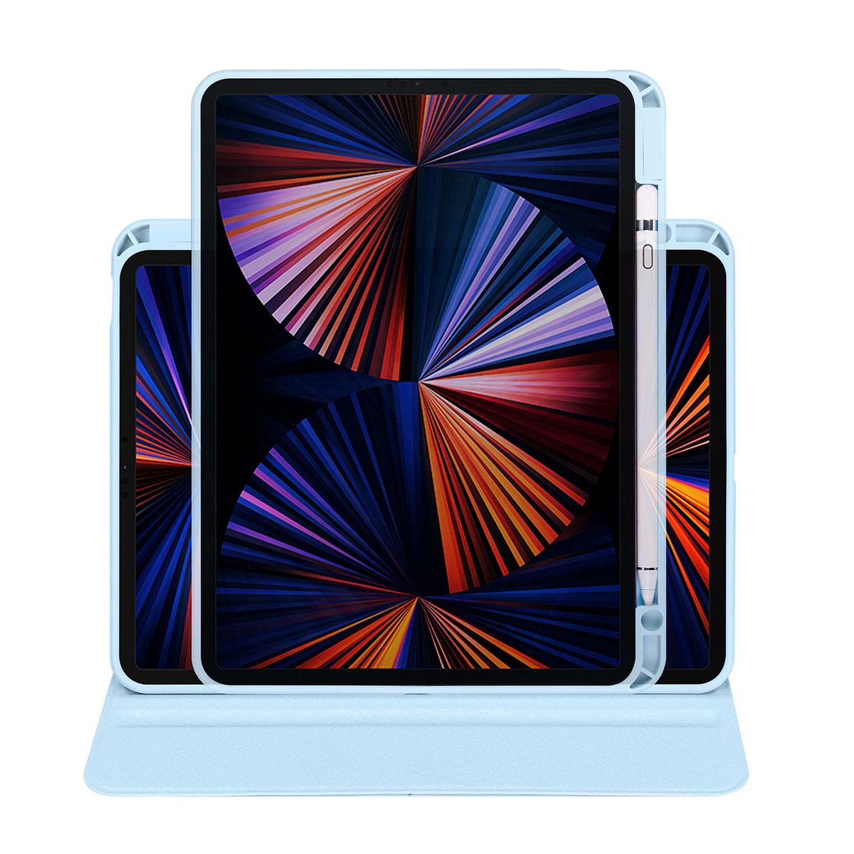 Apple iPad 10.9 2022 (10.Nesil) Kılıf Zore Termik Kalem Bölmeli Dönebilen Standlı Kılıf