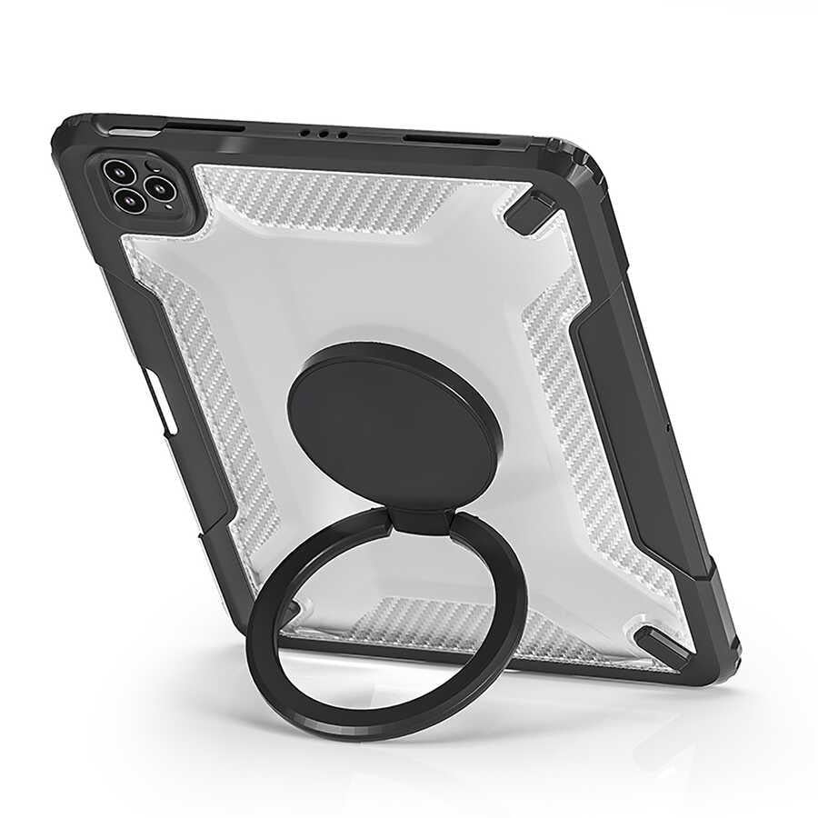Apple iPad Air 10.9 2020 (4.Nesil) Wiwu Mecha Dönebilen Standlı Tablet Kılıfı
