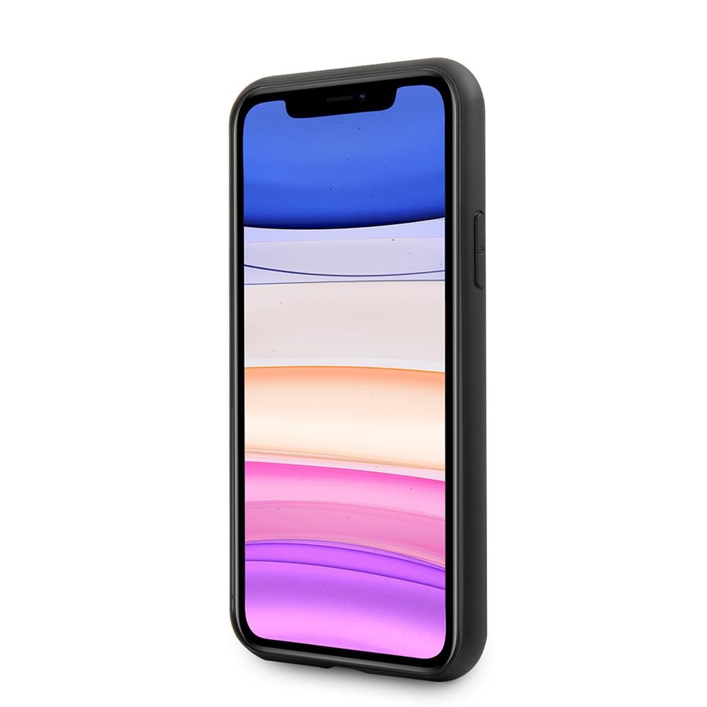 Apple iPhone 11 Kılıf Karl Lagerfeld PU Suni Deri Karl Dizayn Kapak