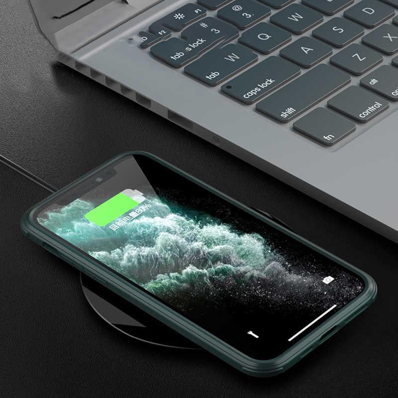 Apple iPhone 11 Kılıf Zore Dor Silikon Temperli Cam Kapak