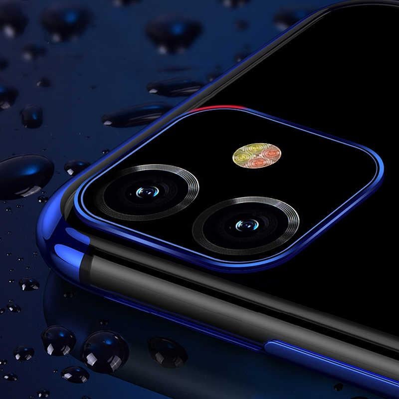 Apple iPhone 11 Kılıf Zore Dört Köşeli Lazer Silikon Kapak