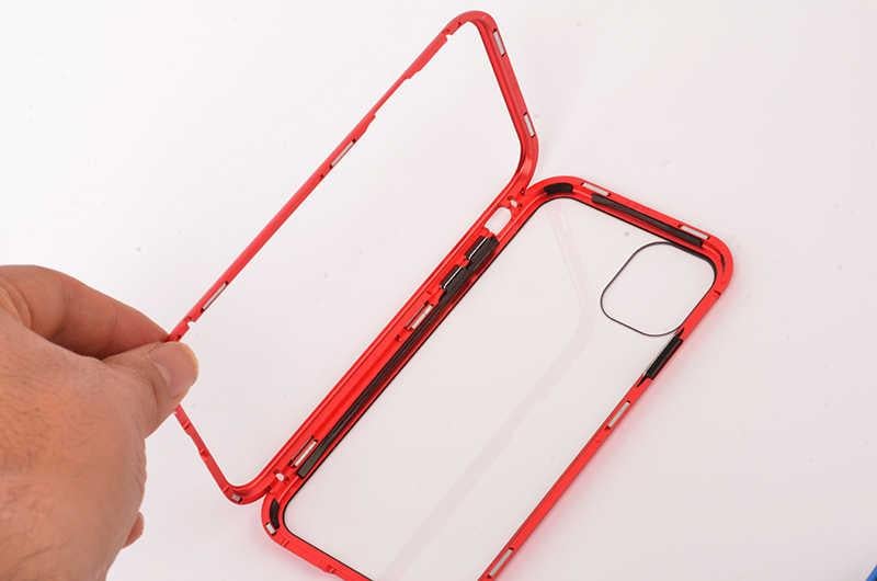 Apple iPhone 11 Pro Kılıf Zore Devrim Mıknatıslı Cam Kapak