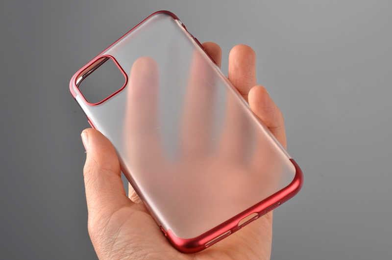Apple iPhone 11 Pro Kılıf Zore Mat Dört Köşeli Lazer Silikon Kapak