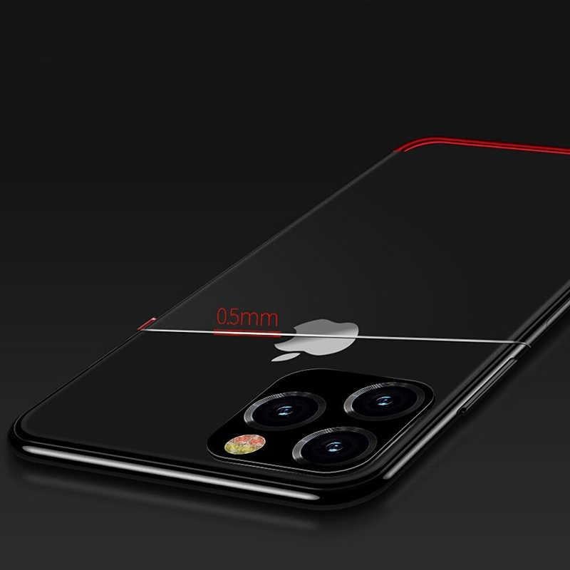 Apple iPhone 11 Pro Max Kılıf Zore Dört Köşeli Lazer Silikon Kapak