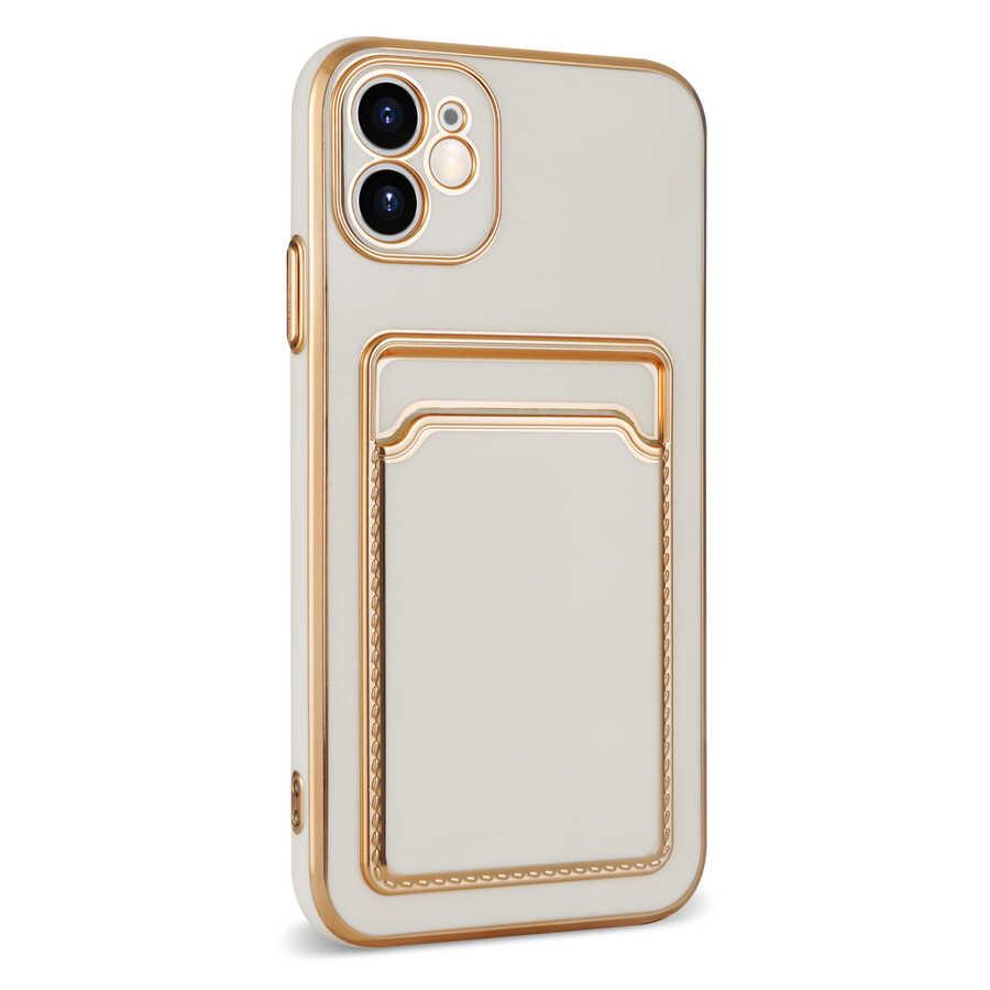 Apple iPhone 12 Kılıf Zore Bark Kartlıklı Kapak