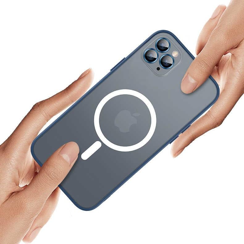 Apple iPhone 12 Kılıf Zore Mokka Wireless Kapak
