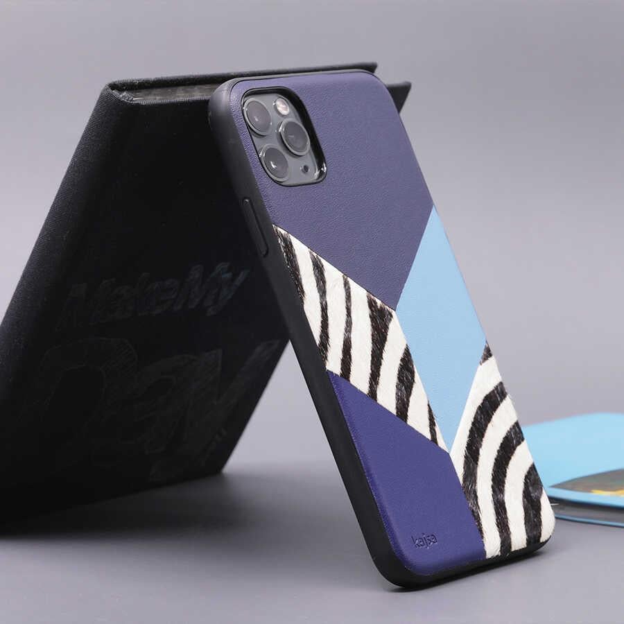 Apple iPhone 12 Pro Kılıf Kajsa Glamorous Serisi Zebra Combo Kapak