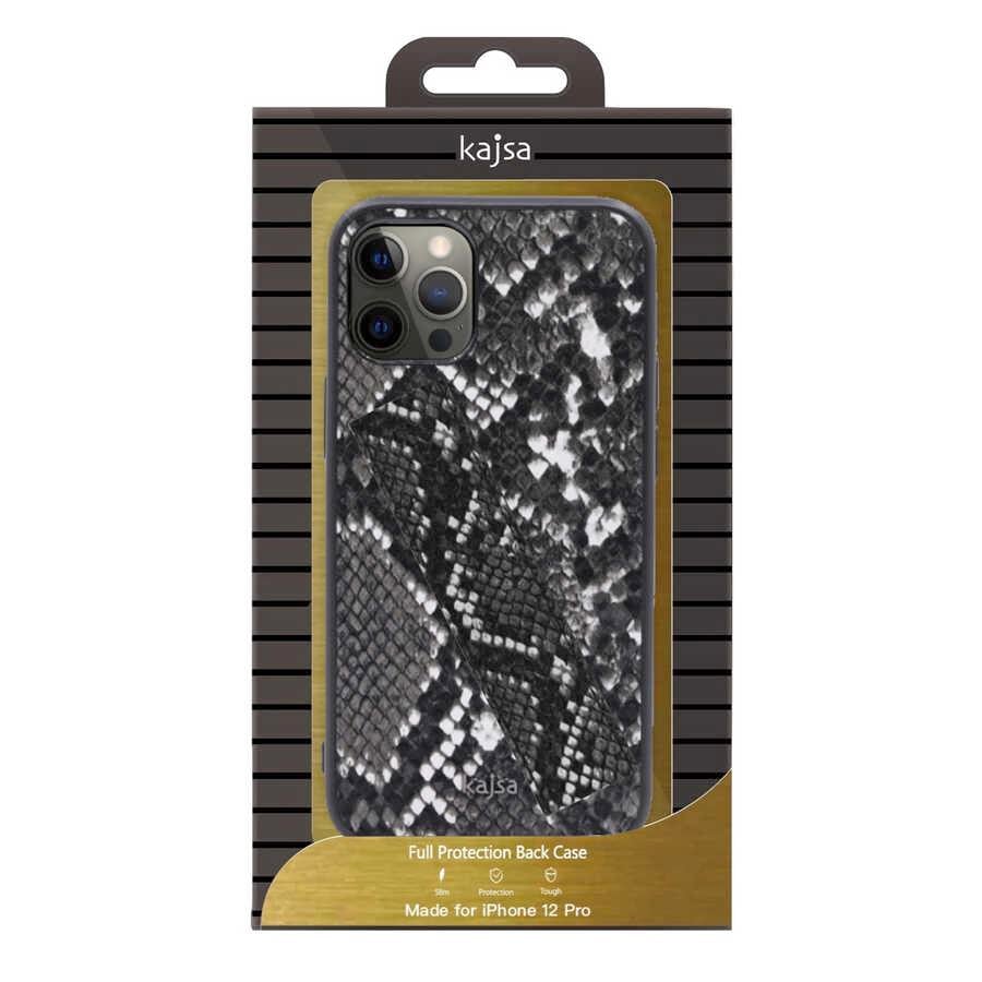Apple iPhone 12 Pro Max Kılıf Kajsa Glamorous Serisi Snake Handstrap Kapak