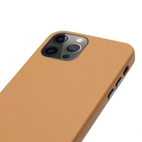 Apple iPhone 12 Pro Max Kılıf ​Kajsa Litchi Kapak