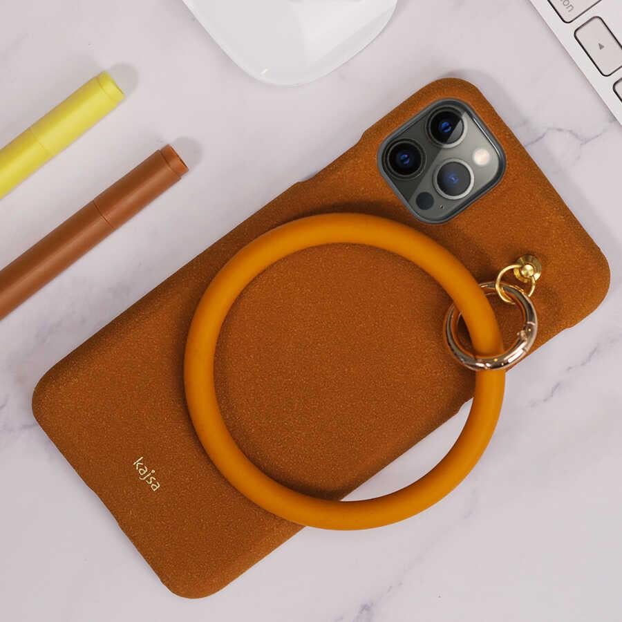 Apple iPhone 12 Pro Max Kılıf Kajsa Splendid Serisi Morandi Ring Kapak