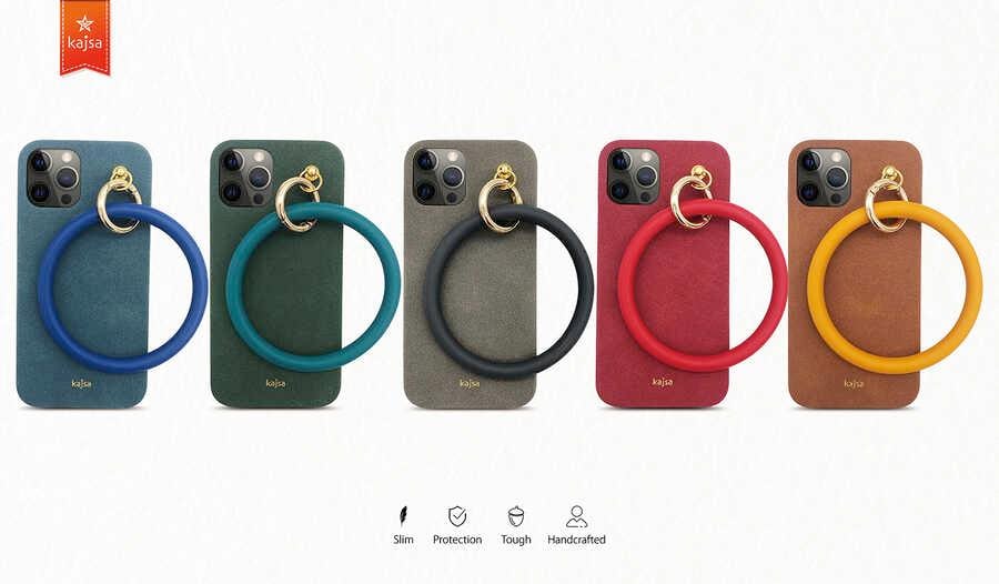 Apple iPhone 12 Pro Max Kılıf Kajsa Splendid Serisi Morandi Ring Kapak