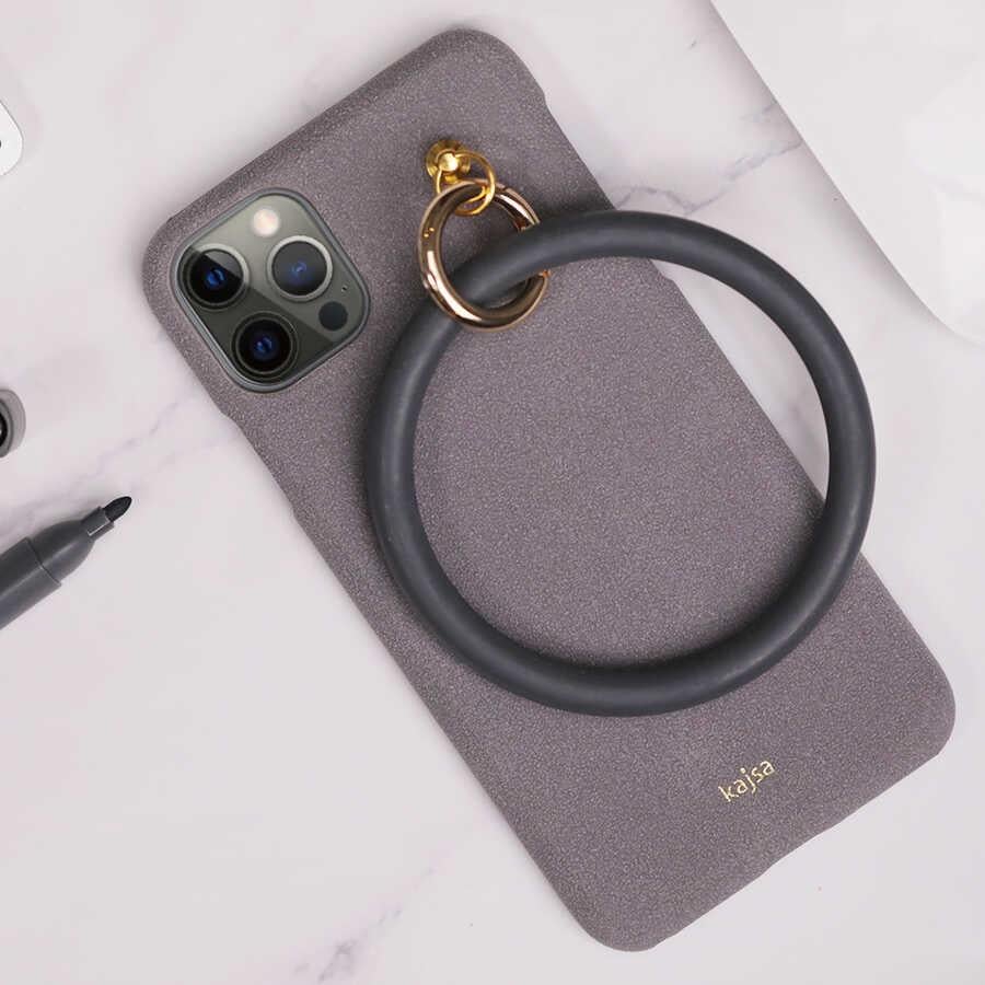 Apple iPhone 12 Pro Max Kılıf Kajsa Splendid Serisi Morandi Ring Kapak