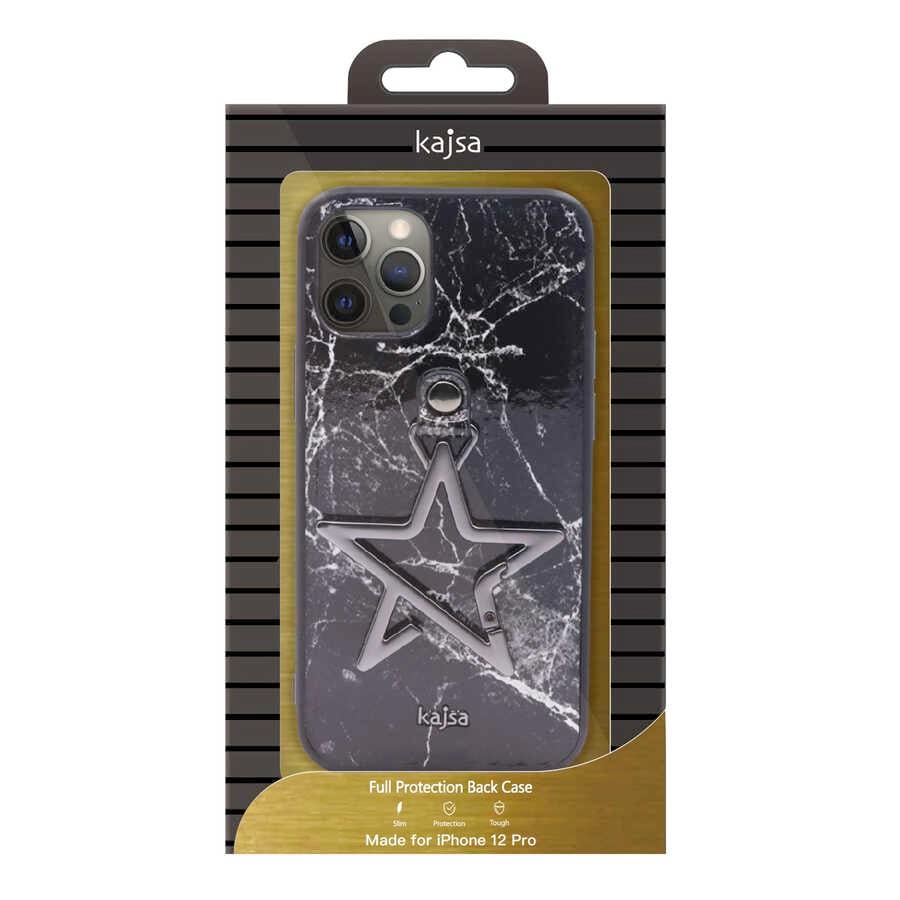 Apple iPhone 12 Pro Max Kılıf Kajsa Starry Serisi Marble Kapak