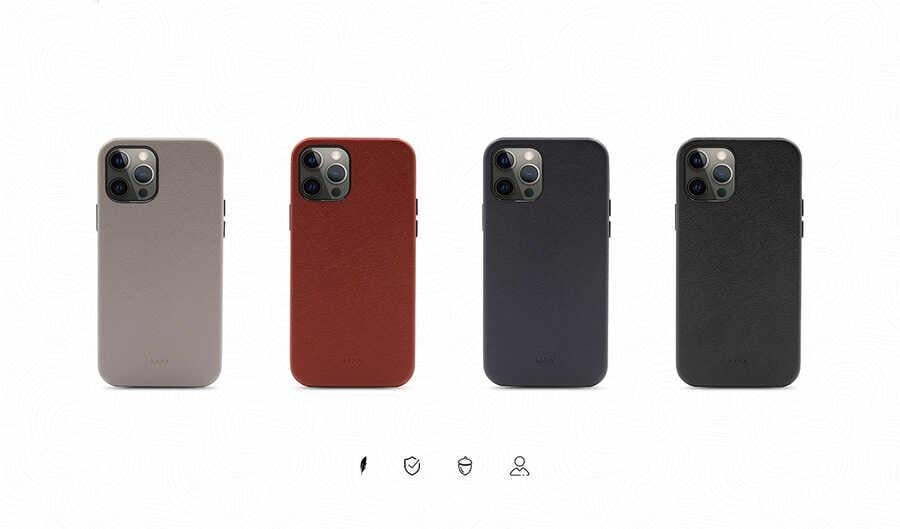 Apple iPhone 12 Pro Max Kılıf ​Kajsa Woven Kapak