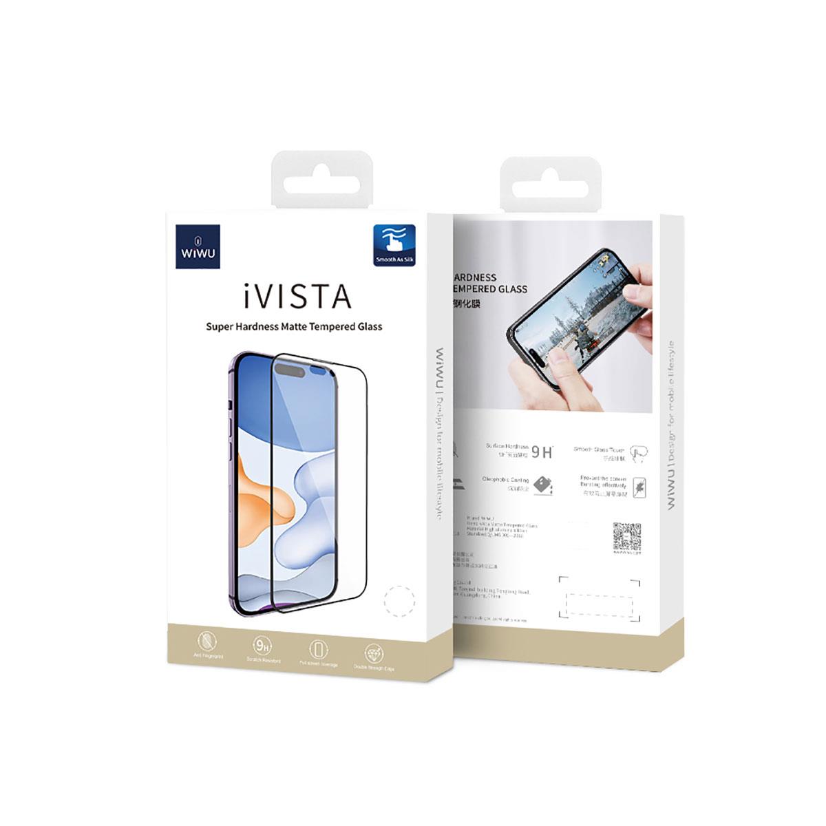 Apple iPhone 12 Wiwu iVista Screen Matte Ultra Güçlü Temperli Mat Ekran Koruyucu