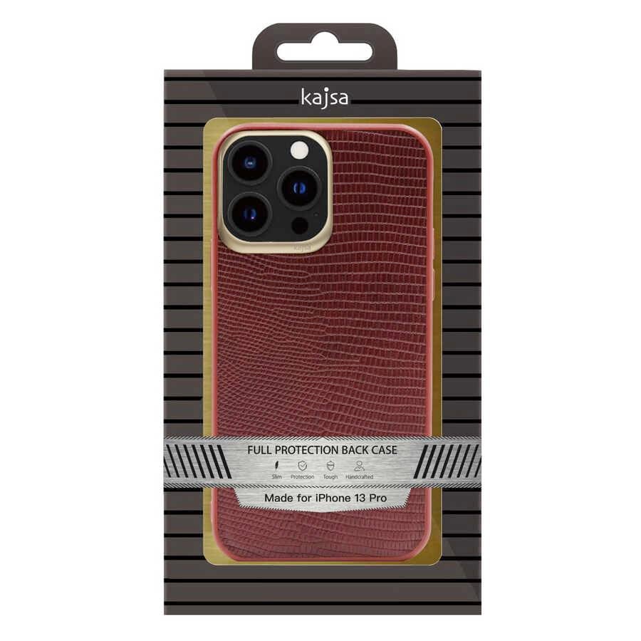 Apple iPhone 13 Kılıf ​Kajsa Preppie Collection Pu Deri Kapak