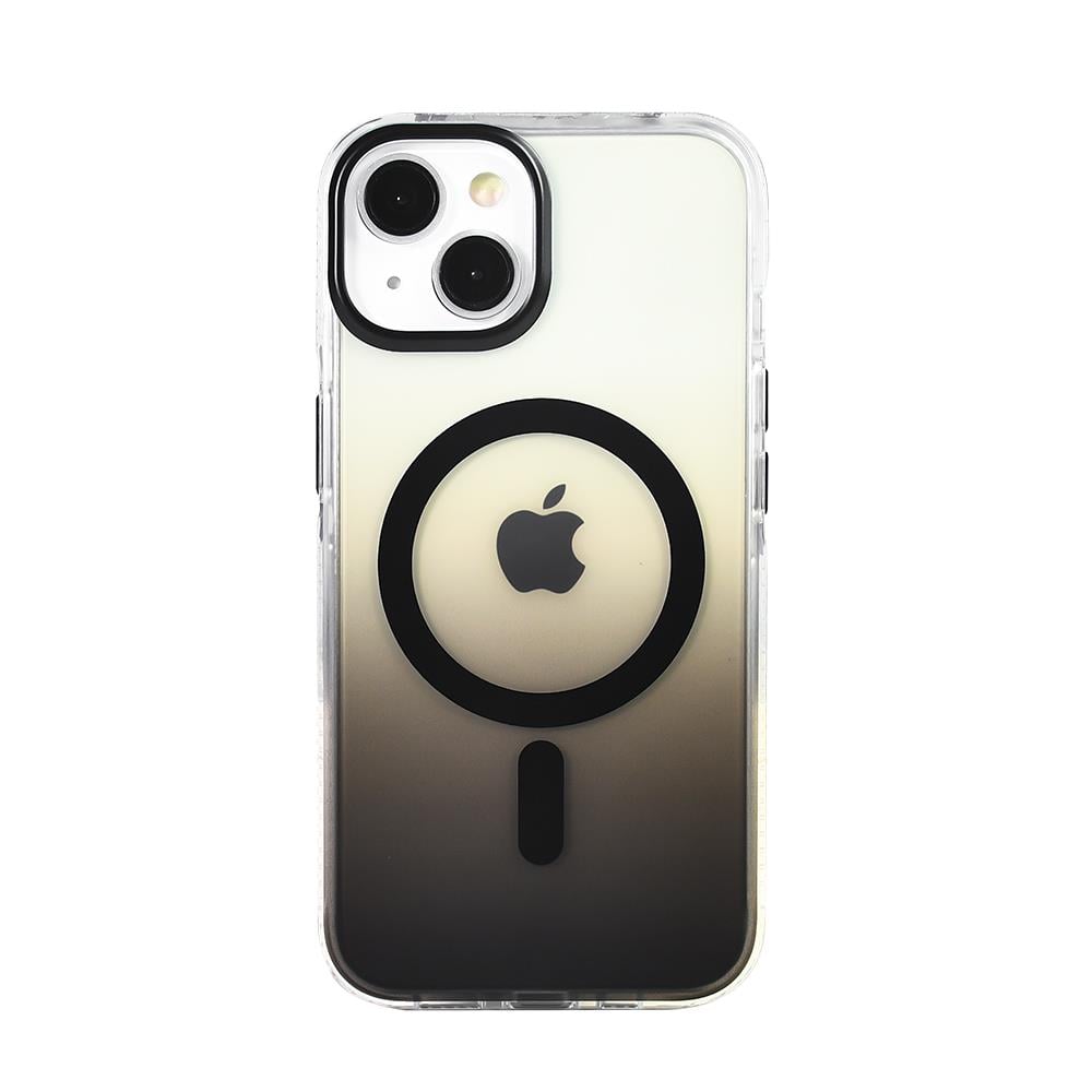 Apple iPhone 13 Kılıf M-safe Şarj Özellikli Transparan Renk Geçişli Zore Toros Kapak