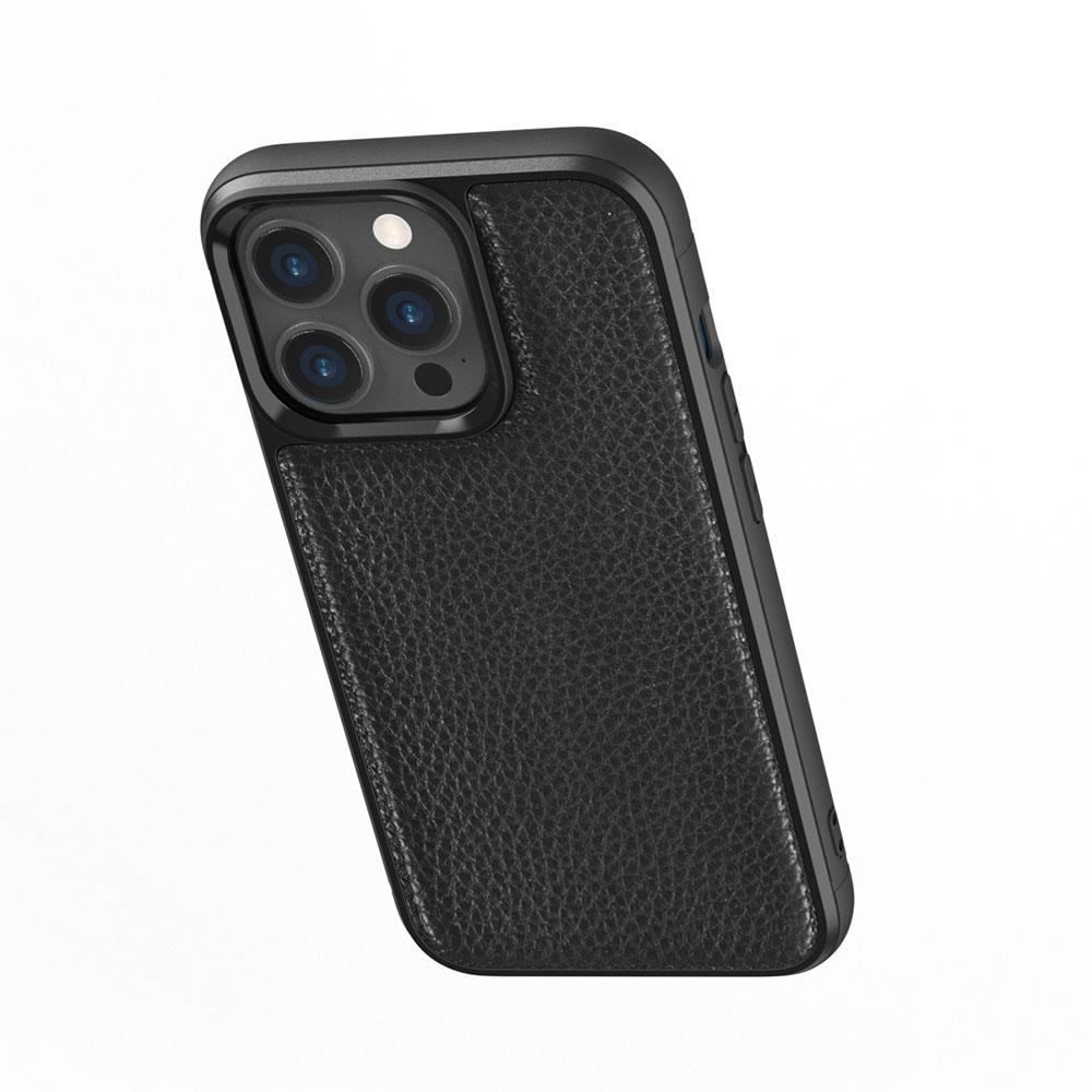 Apple iPhone 13 Kılıf Wiwu Genuine Leather Plastic Calfskin Orjinal Deri Kapak