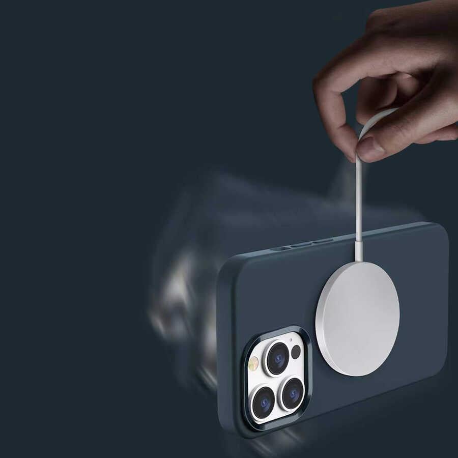 Apple iPhone 13 Kılıf Wiwu Magsafe Magnetic Silikon Kapak