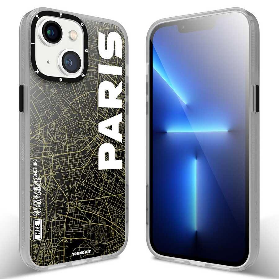 Apple iPhone 13 Kılıf YoungKit World Trip Serisi Kapak