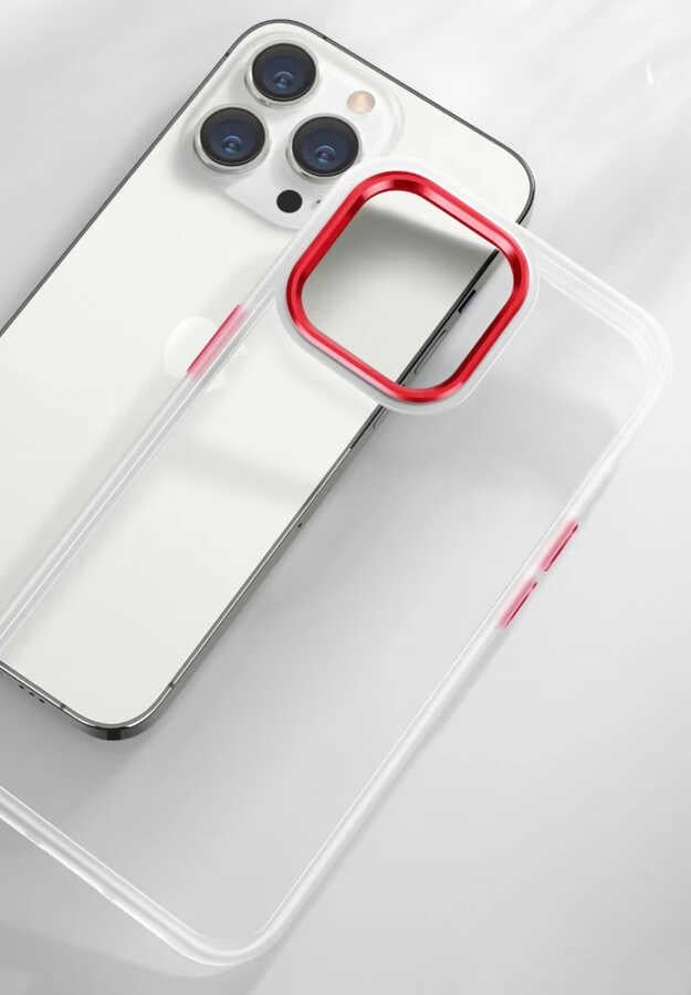 Apple iPhone 13 Pro Kılıf Zore Krom Kapak