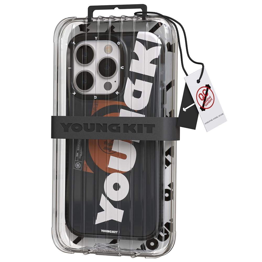 Apple iPhone 13 Pro Max Kılıf Magsafe Şarj Özellikli Youngkit Binfen Serisi Yazı Temalı Kapak