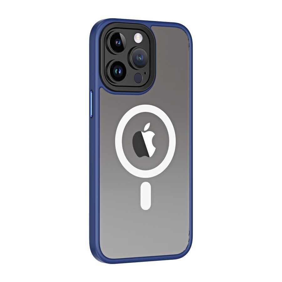 Apple iPhone 13 Pro Max Kılıf Wireless Şarj Özellikli Zore Hibrit Magsafe Kapak