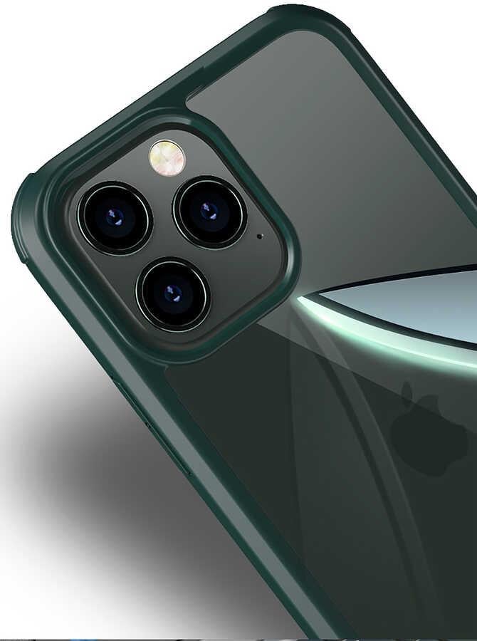 Apple iPhone 13 Pro Max Kılıf Zore Dor Silikon Temperli Cam Kapak