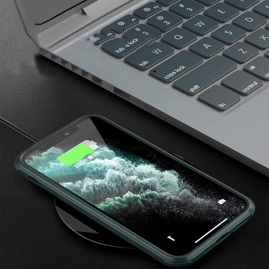 Apple iPhone 13 Pro Max Kılıf Zore Dor Silikon Temperli Cam Kapak