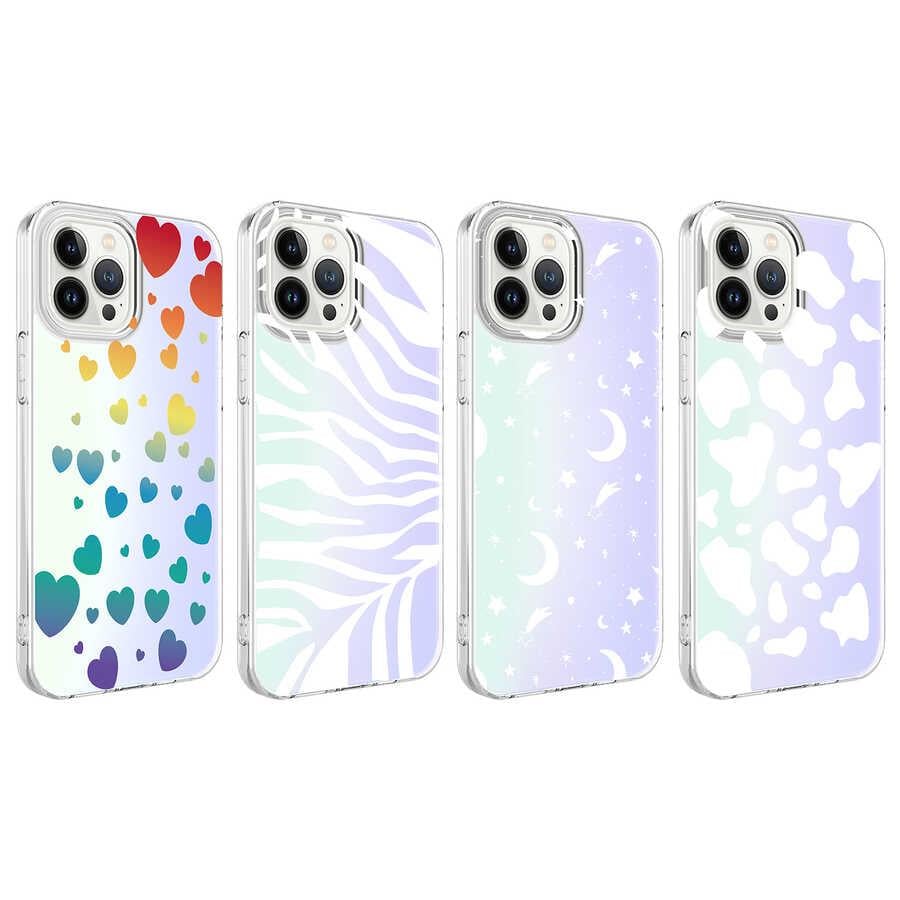 Apple iPhone 13 Pro Max Kılıf Zore M-Blue Desenli Kapak