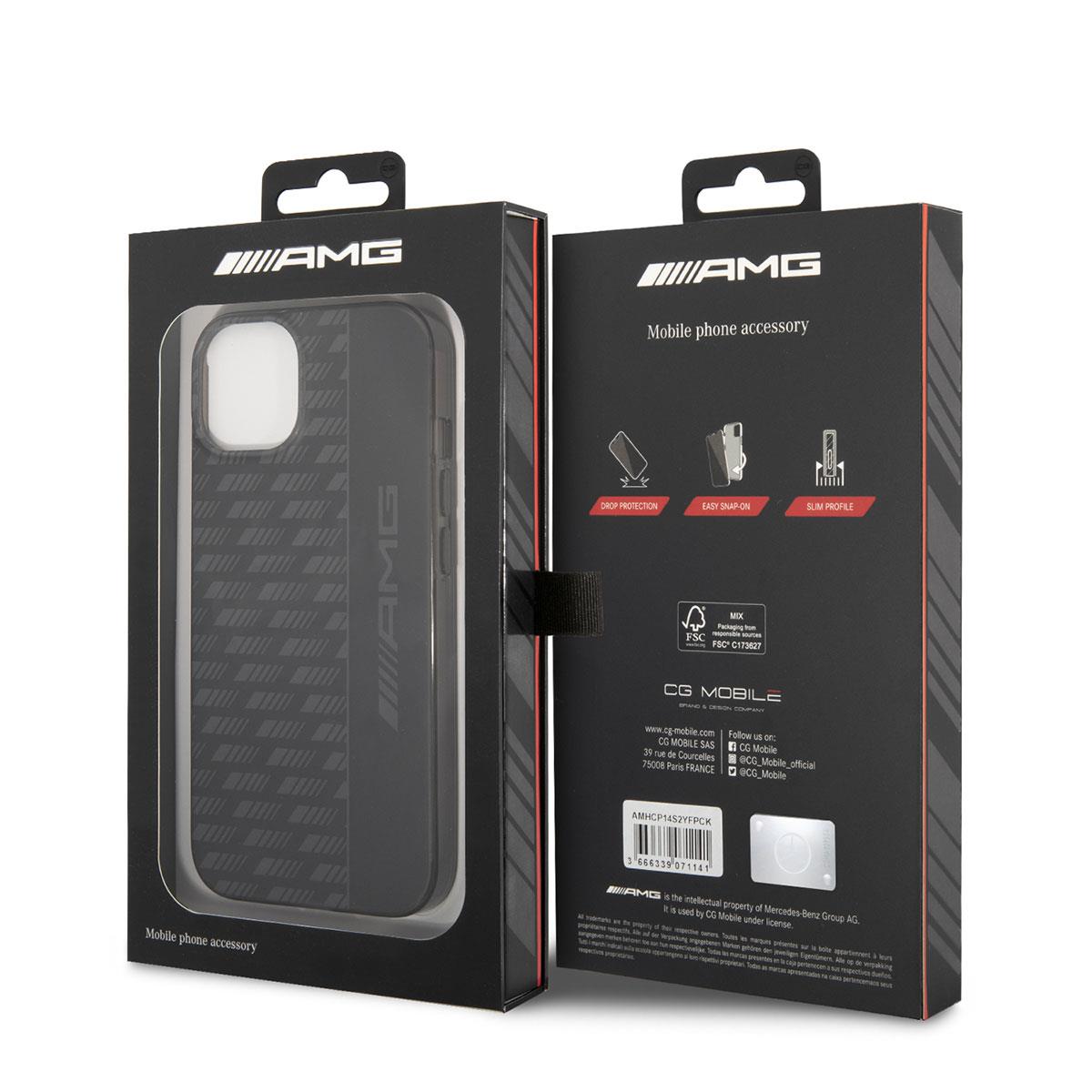 Apple iPhone 14 Kılıf AMG Frosted Buzlu PC Karbon Dizayn Kapak