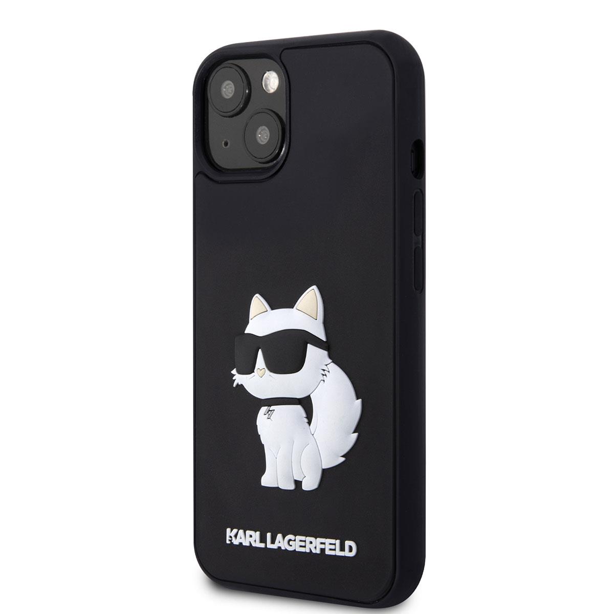 Apple iPhone 14 Kılıf Karl Lagerfeld 3D Rubber Choupette Dizayn Kapak