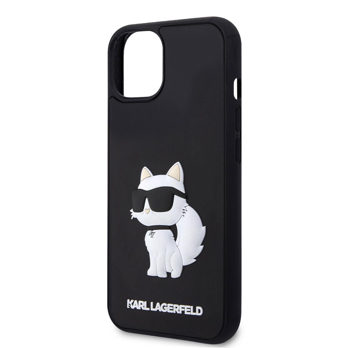 Apple iPhone 14 Kılıf Karl Lagerfeld 3D Rubber Choupette Dizayn Kapak